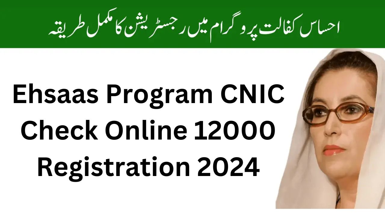 Ehsaas Program CNIC Check Online 12000 Registration 2024
